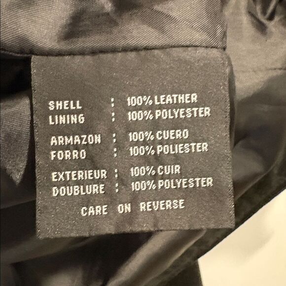 Leather/Suede Kenneth Cole Reaction Women’s 
Glossy Black Leather Suede Jacket - Picture 9 of 13